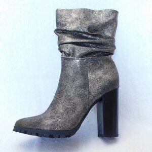 W117 Gunmetal Distressed Metallic Raina Bootie 10